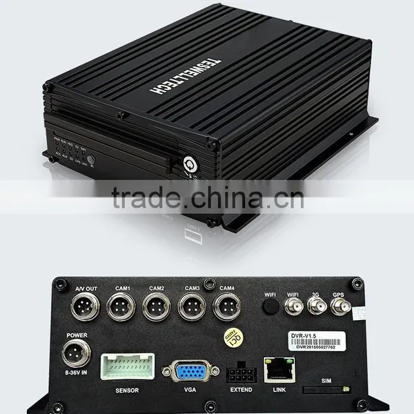 Teswell Hot Selling Gps 3g 4g Wifi AHD 720P Mobile Dvr for Bus Any Vehicle 4ch 4g Mdvr photo-2