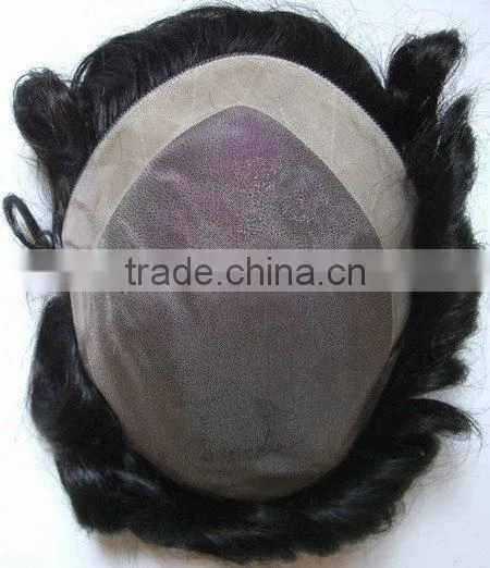 100% High Quality Human Hair Men's Hairpieces Swiss Lace Hair Piece Hair Toupee For Men Quality Choice photo-5