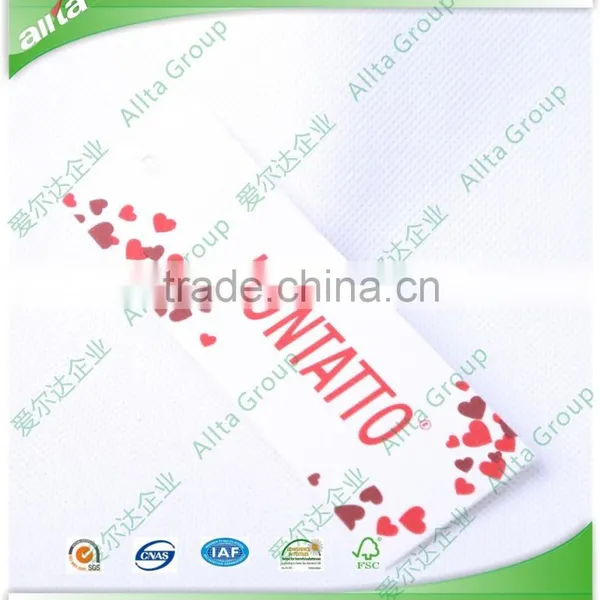 Allta Group OEM Professional Quality Cheap Clothing Printed Paper Hangtag, Simple Style Fashion Tags for Women Clothes Dresses photo-4