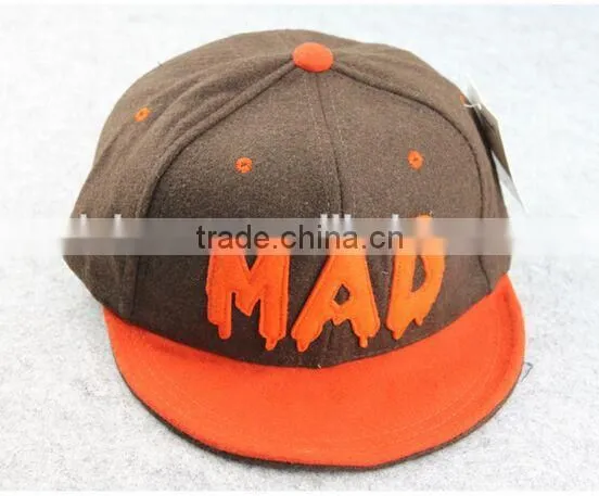 BSH030D Autumn Winter Felt Fake Wool Custom Baseball Cap New Design Sport Snapback Hat photo-5