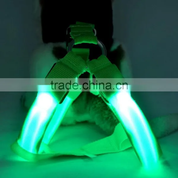 Y171 Hot Sale LED Dog Harness Pet Harness Vest Dog Collars and Leashers photo-2