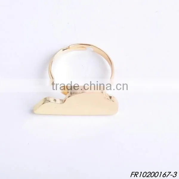Shiny Gold and Shiny Silver Plating Adjustable Different States of Usa Map Rings photo-6