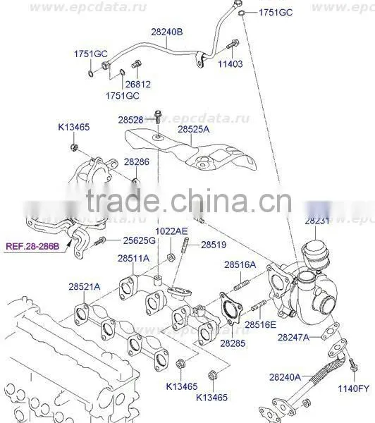 Turbocharger Assy 1.5 CRDI D4FA Set for Engine Diesel From Mobis Manufacture photo-2