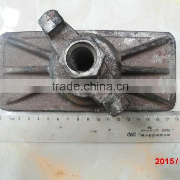 Formwork Cast Steel Wing Nut With Plate Tie Nut Anchor Nut With Plate photo-5