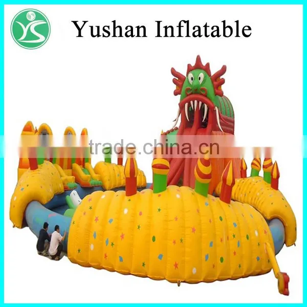 2016 Most Popular Durable Top Qulity Amusement Park Inflatable Slide photo-6