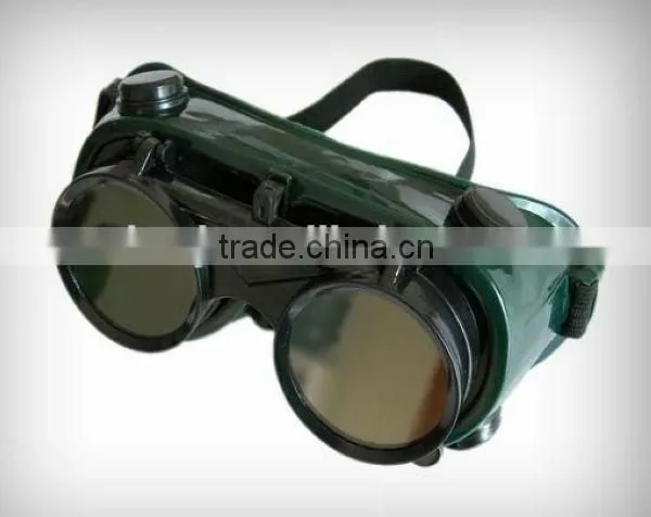 2016 Green Welding Goggles Flip-up Lens Economic PC Lens Eye Protection Welding Goggle for Sales photo-3