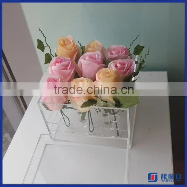 Manufacturer Supplier Customized Acrylic Flower Display Box / High Quality Acrylic Flower Display Case photo-3
