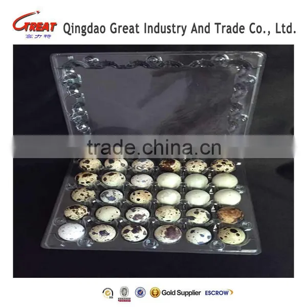 Clear Transprate Bilster Clamshell Plastic Quail Eggs Container 30 Slots photo-5