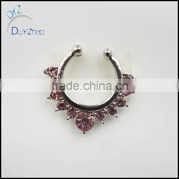 Fashion Septum Clicker Fake Nose Rings Piercing Jewelry photo-2