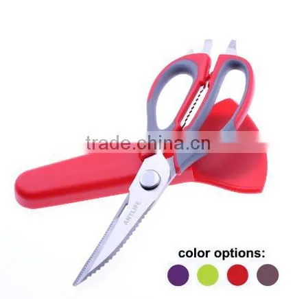 Factory Direct Sale Multi - Functional Kitchen Scissors and Magnetic Holder photo-3