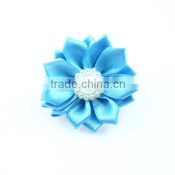 Satin Ribbon Flowers Rhinestone photo-2