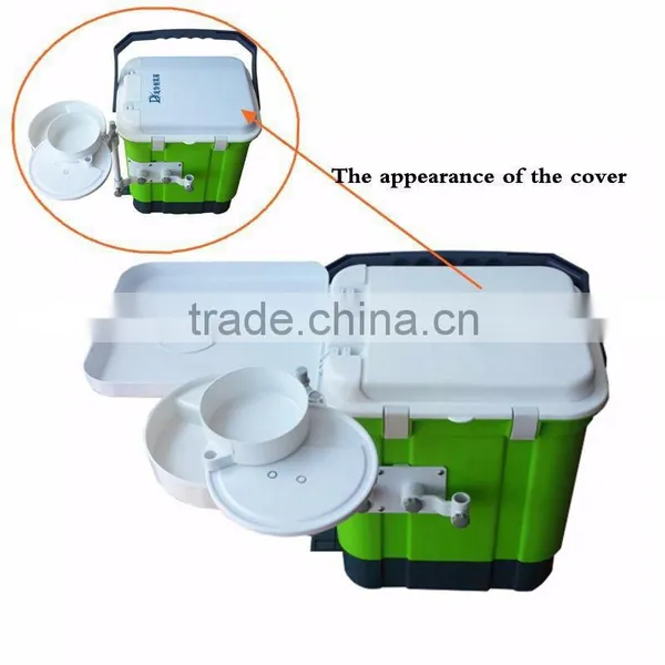 2016 Mini Colored Multifunctional Plastic Fishing Tackle Seat Box photo-2