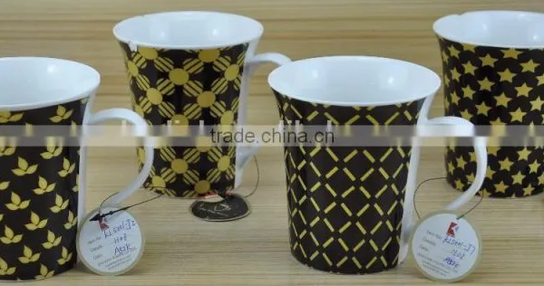 11OZ Myth Design Full Decal Print Coffee Cups, Shiny Surface New Bone China Mug, KL5004-11036 photo-3