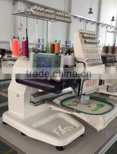 OL-1201 Wireless Control System Computer Embroidery Machine Single Head