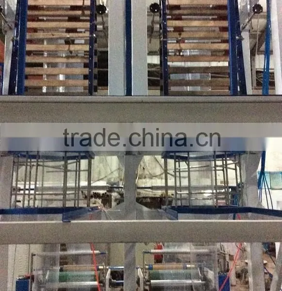 T-shirt Bag Double Die Head Automatic Polythene Film Blowing Machine photo-3