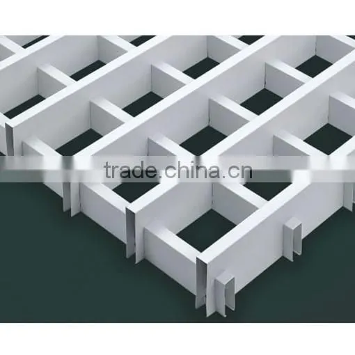 Installation T Bar Metal Frame Grid Ceiling Aluminum Lay On Open Cell Ceiling Tile photo-2
