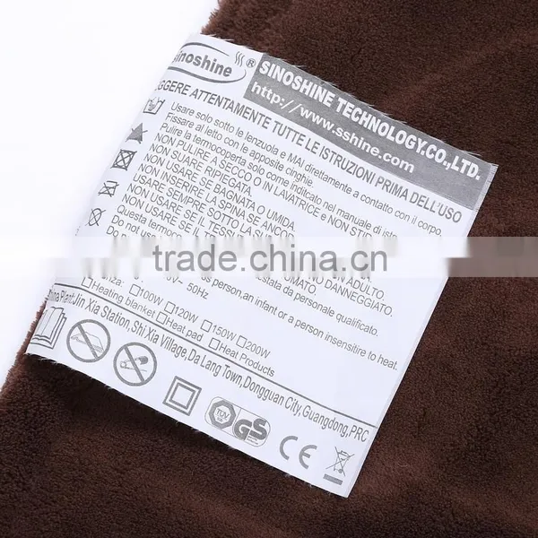 Soft Microfleece Electric Heated Overblanket Chocolate photo-4