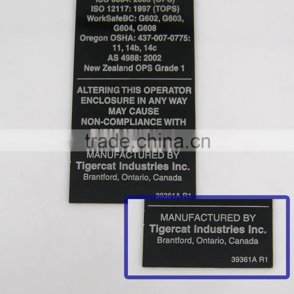 Custom Metal Label Signs,thin Machine Metal Label photo-4