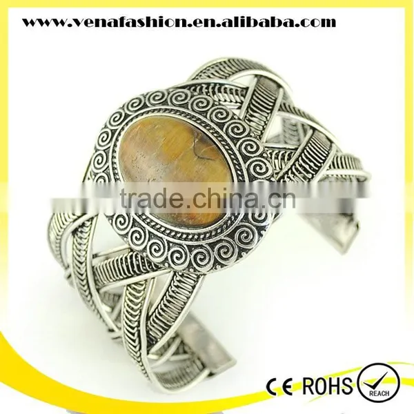 Peacock Green Indian Cuff Bracelet, Genuine Stone Bracelet Quality Choice photo-3
