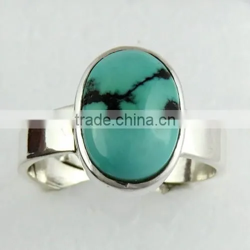 Royston !! Turquoise 925 Sterling Silver Ring, Gemstone Silver Jewellery, Silver Jewellery photo-6