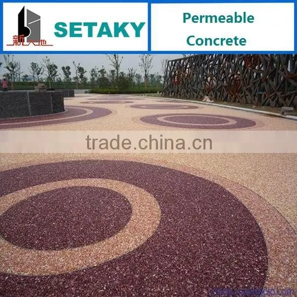 Colorful Water Permeable Concrete for Sponge City photo-3