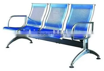Hot Selling Medical Center Furniture Stainless Steel Waiting Seat With Chromed Arm and Leg photo-2