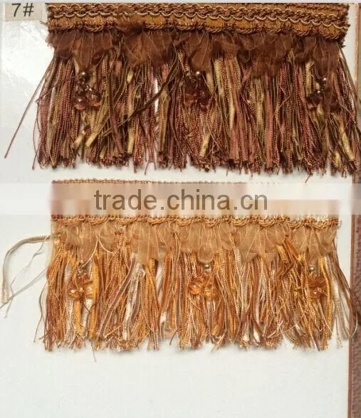 [YZLACE] Tassels Lace Curtains Wholesale 10024 photo-3