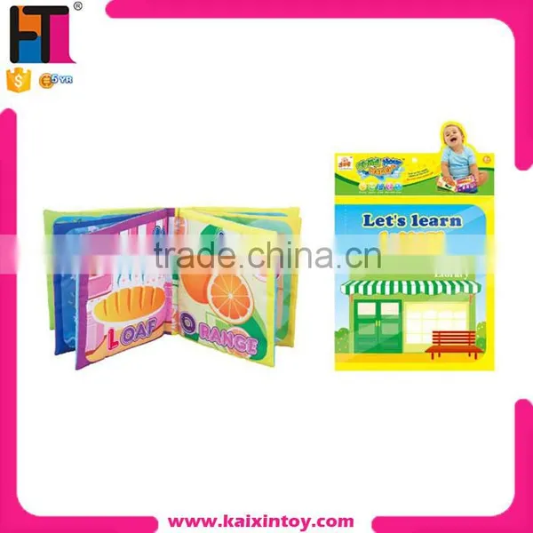 Pattern Recognition English Learning Educational Baby Cloth Book Baby Book photo-3
