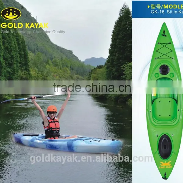 Single Sit in Kayak Plastic Kayak Very Popular