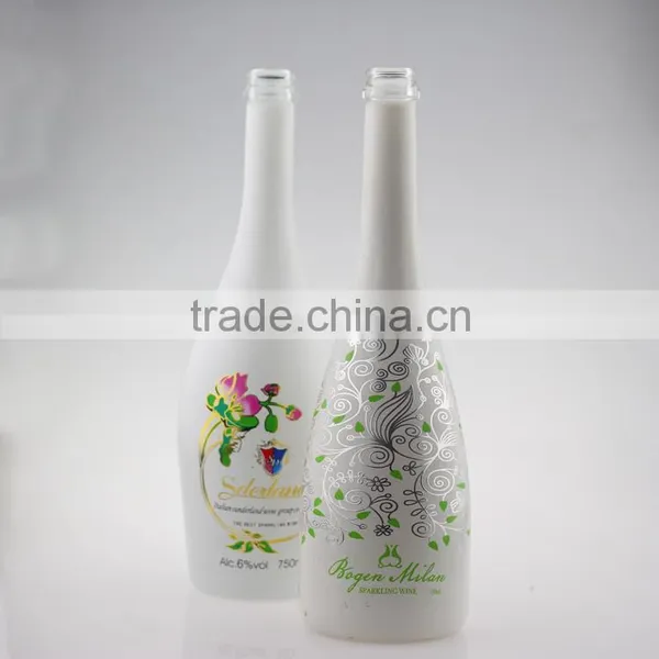 Be Sought After Champagne Frosted Bottles Brand Brandy Bottles 600ml Spary Black Bottle Cork photo-4