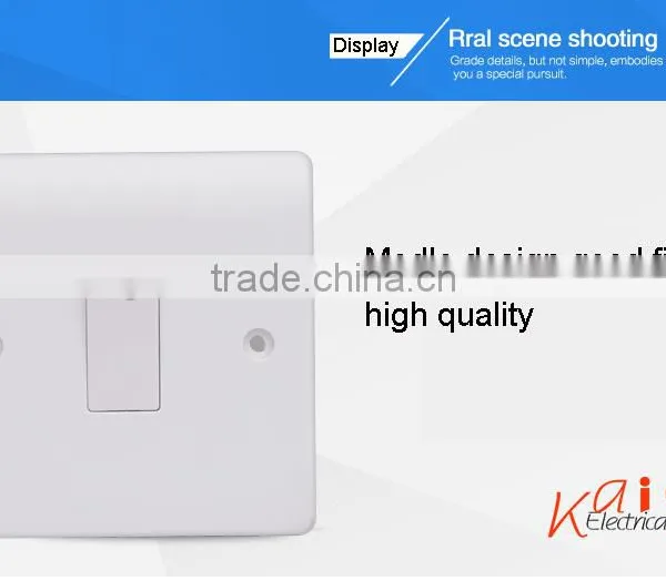 New 86 Type Home Decoration White 1 Gang 1 Way or 2 Way Types of Light Switches photo-4