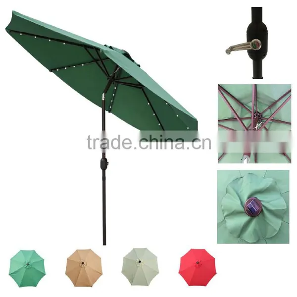Best Choice LED Market Umbrella,patio Umbrella,Aluminum Umbrella With Auto Tilt photo-2