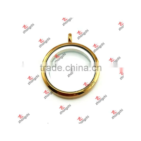 Alloy Coffee Color Glass Open Magnets Lockets and Rings Gifts (CLP51024) photo-5