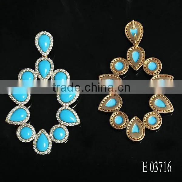 Drop Style Natural Stone Earrings Top Quality Semi Precious Stone Jewelry photo-2