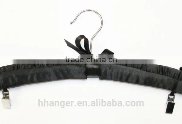 Padded Satin Clothes Hanger for Suit, Shirt, Gray Colour photo-4
