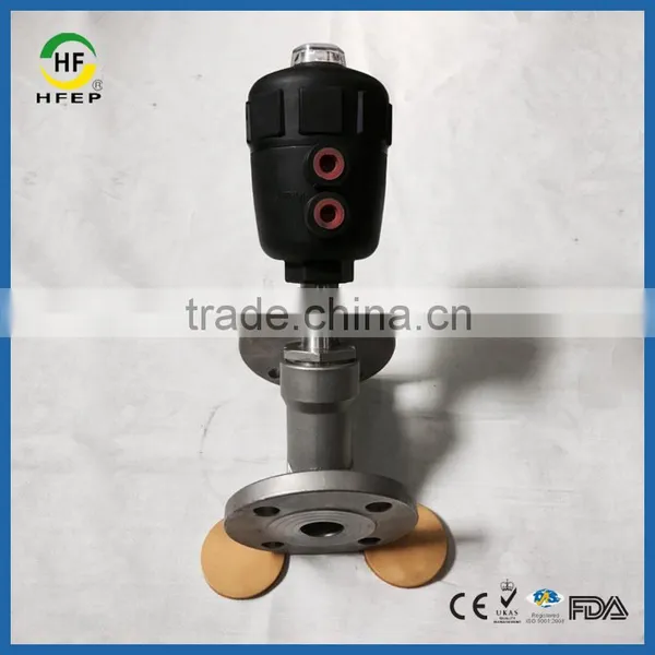 Stainless Steel Single and Double Pneumatic Actuator Angle Seat Valve photo-2