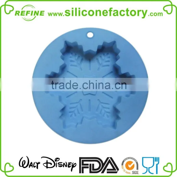 DGCCRF Standard Snowflake Shaped Silicone Christmas Cake Mould photo-2