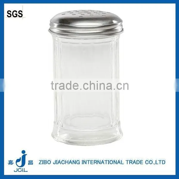 Clear Cylinder Big Glass Salt and Pepper Shakers photo-4
