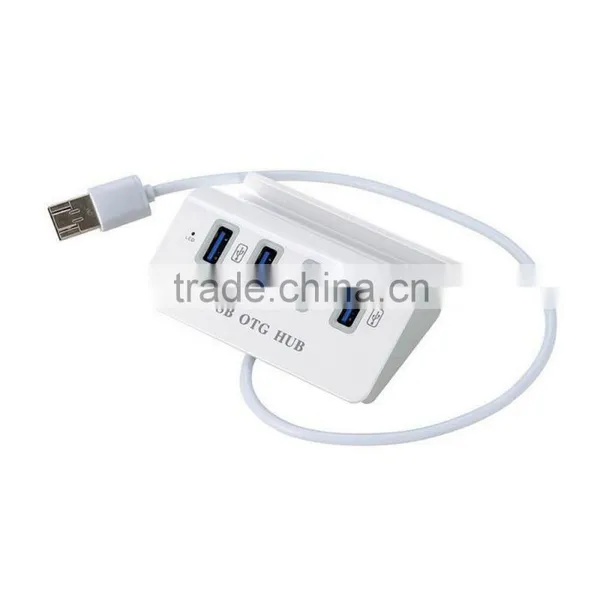 4 Ports USB 2.0 OTG HUB / Dock for Mobile Phone / Computer 480Mbps Transmission Speed photo-5