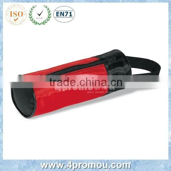 Round Pencil Case Pencil Bag for School Kids in Red Color