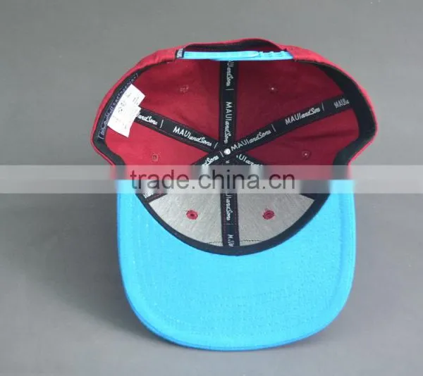 Custom 100% Cotton Twill 6-panel Snapback Cap With Woven Label photo-6