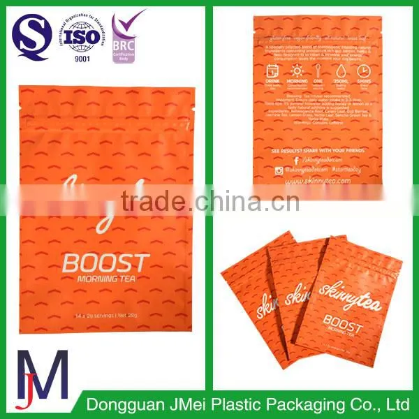 3 Side Seal Bags With Tear Notches for Coffee Tea Snack Food Packaging photo-2