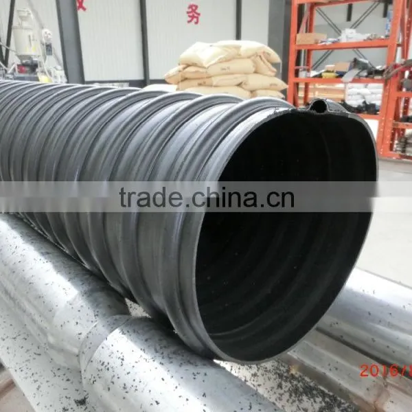 Direct Factory pe Steel Belt Reinforced Corrugated Pipe Price photo-2