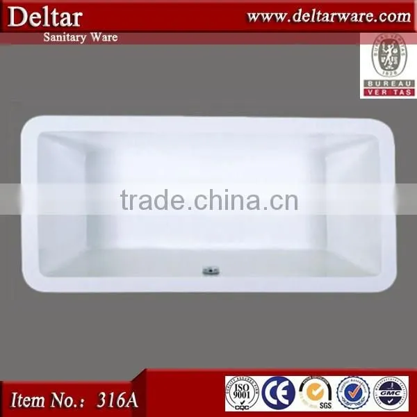 Foshan Bathtub Manufacturer Acrylic Bath Tubs, Standard Dimensions Bathroom Tubs, Solid Surface Bathtub for Sale photo-4