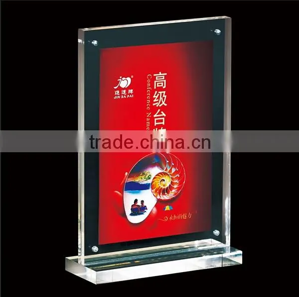 High Class Acrylic Table Card Holder for Hotel Use photo-2