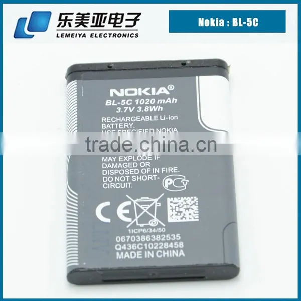 3.7v External Lithium Ion Polymer Batteries for Nokia Bl-5c Battery