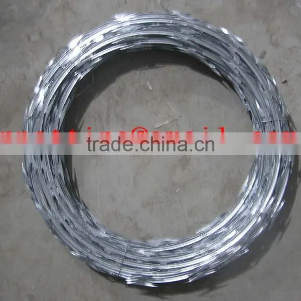 Betafence Dia 450mm Heavy Galvanzied Concertina Razor Barbed Wire Cross Razor Concertina Razor Barbed Wire(2.0-2.5mm) photo-3