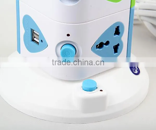 Wholesale Hot Sell Useful Rotatable Four Layers uk Plug Scoket Usb Power Charge Outlet Usb Scoket photo-4