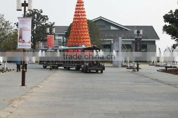 Kids Riding Tourist Trackless Train, Plaza Train, Diesel Road Train photo-3