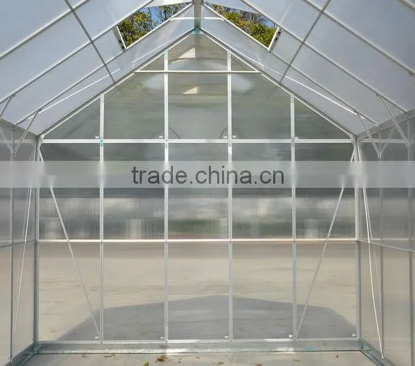 New Product Used Hydroponic Commercial Greenhouses With Aliminium Frame Two Roof Windows photo-4